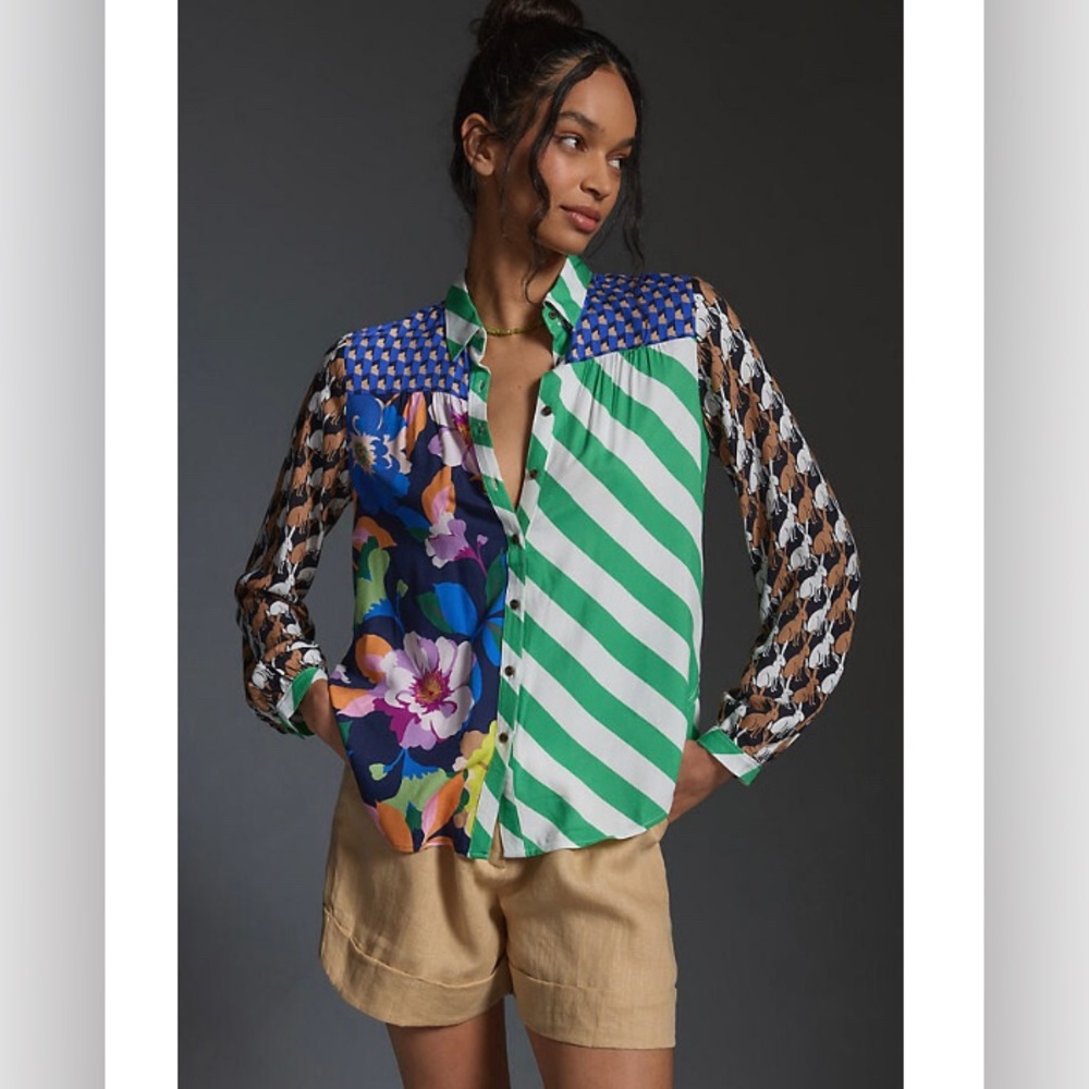 Maeve by Anthropologie The Paz Buttondown Shirt Size S